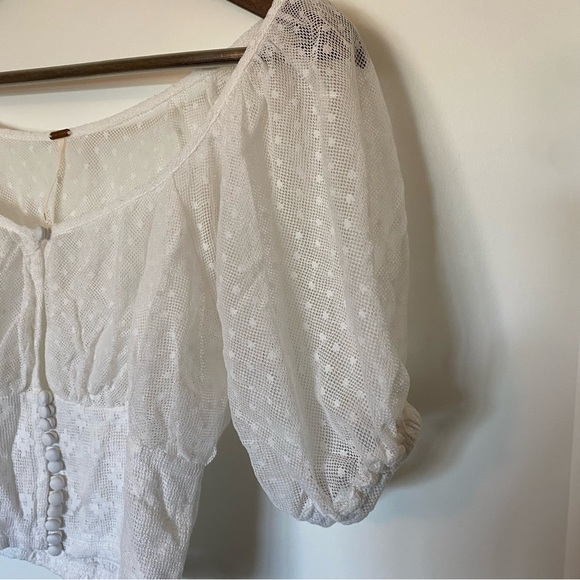 Free People white sheer top - Picture 5 of 5